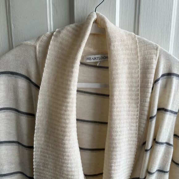 Heartloom Ella Striped Cardigan Side Tie Sweater - Picture 3 of 7